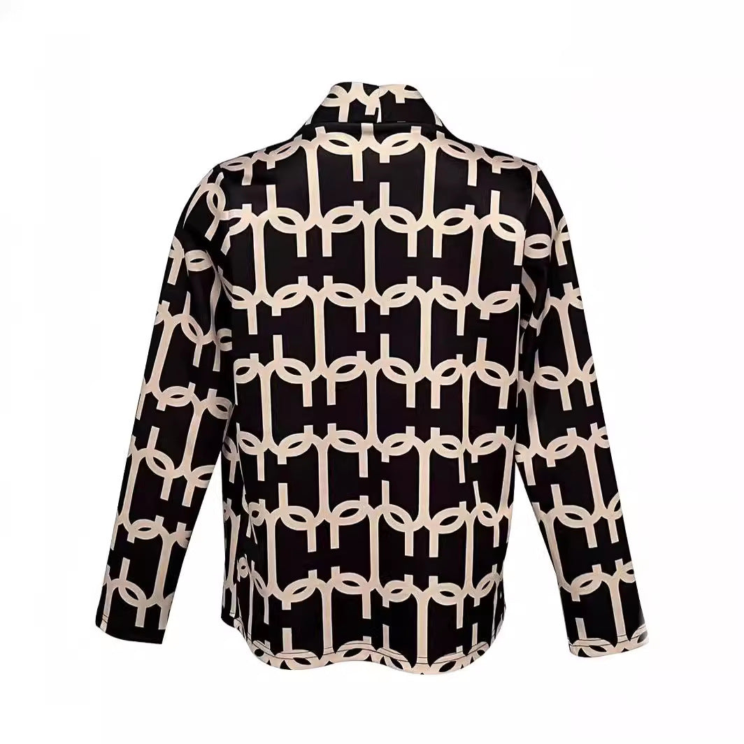 Blazer moderne au design graphique