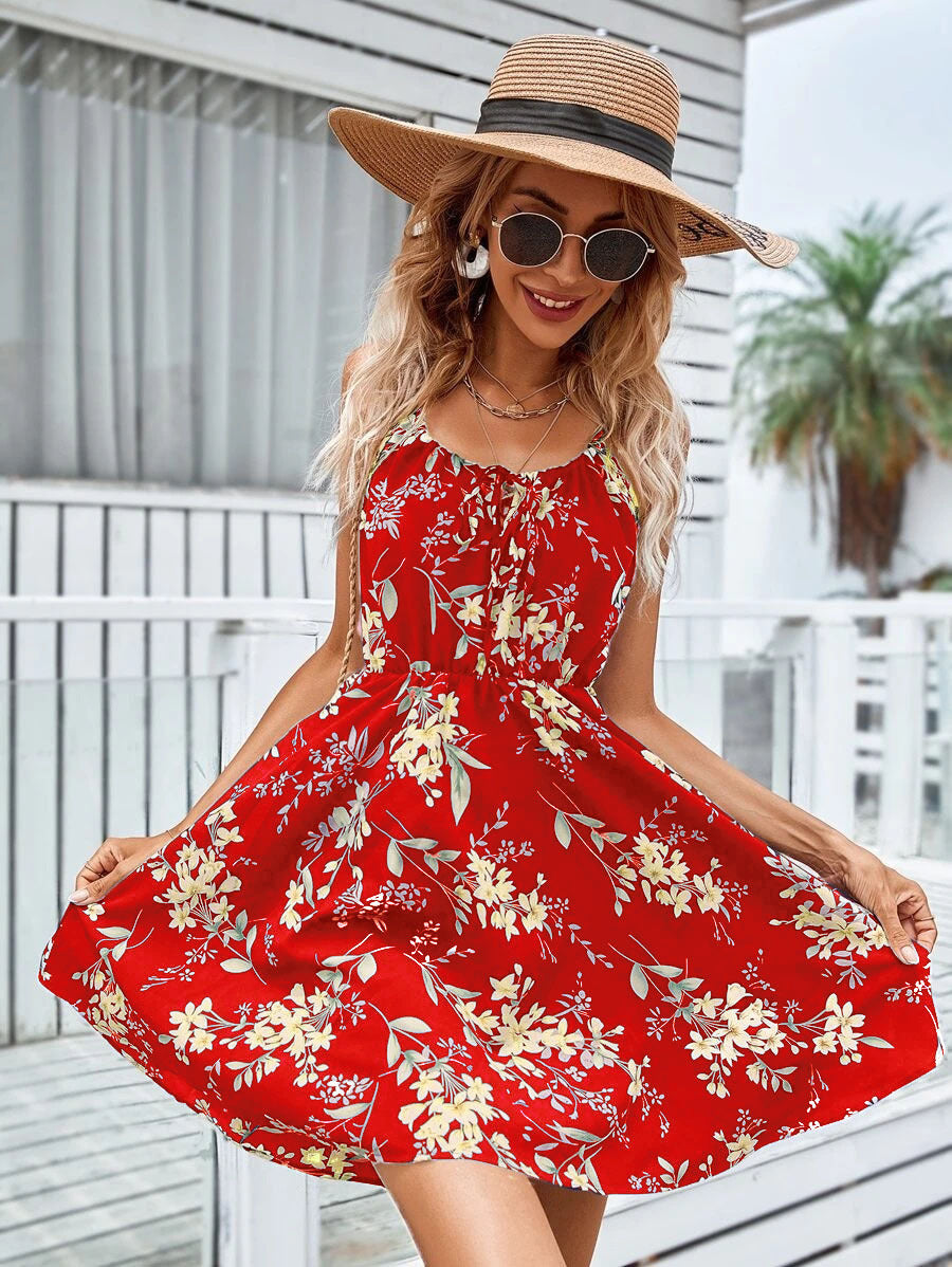 Robe d’été fluide à imprimé fleuri
