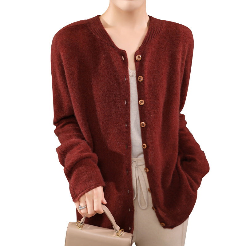 Cardigan léger à col V - Élégance simple et confortable