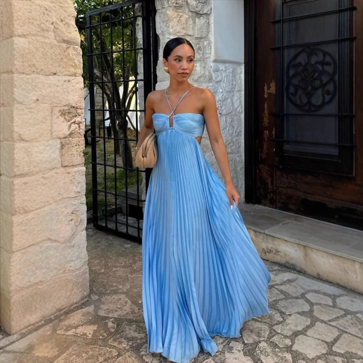 Robe Longue Plissée – Charme & Légèreté d’Été