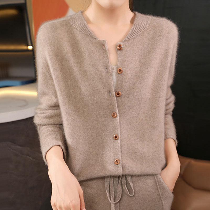 Cardigan léger à col V - Élégance simple et confortable