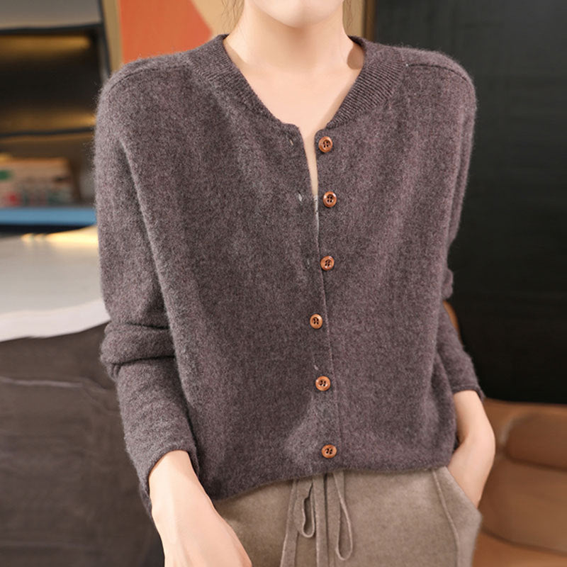 Cardigan léger à col V - Élégance simple et confortable