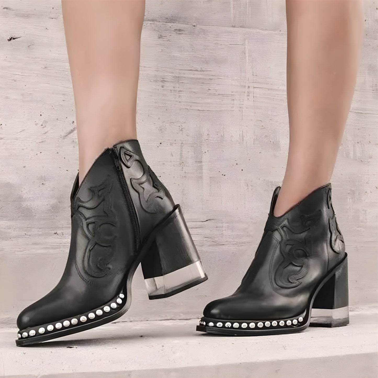 Bottines western élégantes au style moderne