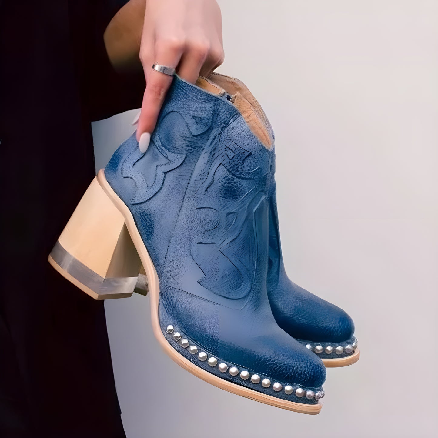Bottines western élégantes au style moderne