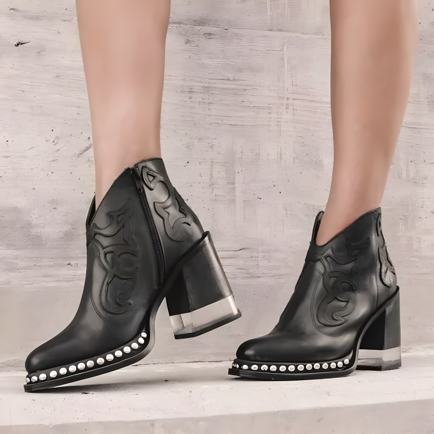 Bottines western élégantes au style moderne