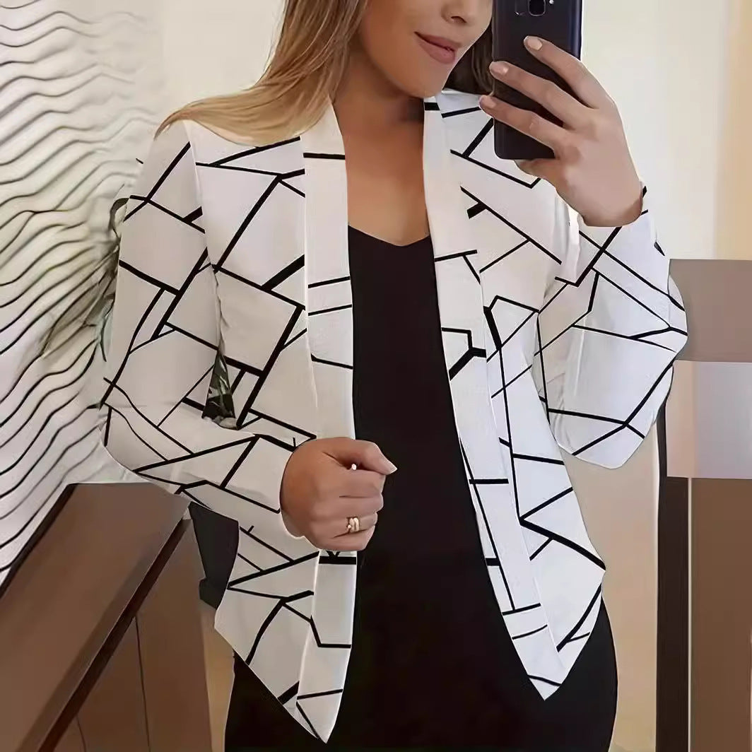 Blazer moderne au design graphique