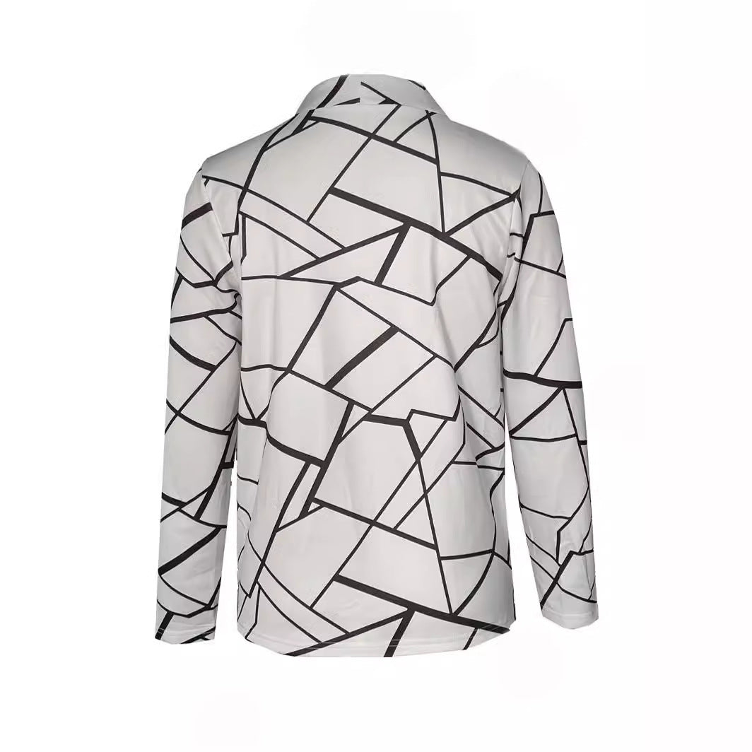 Blazer moderne au design graphique