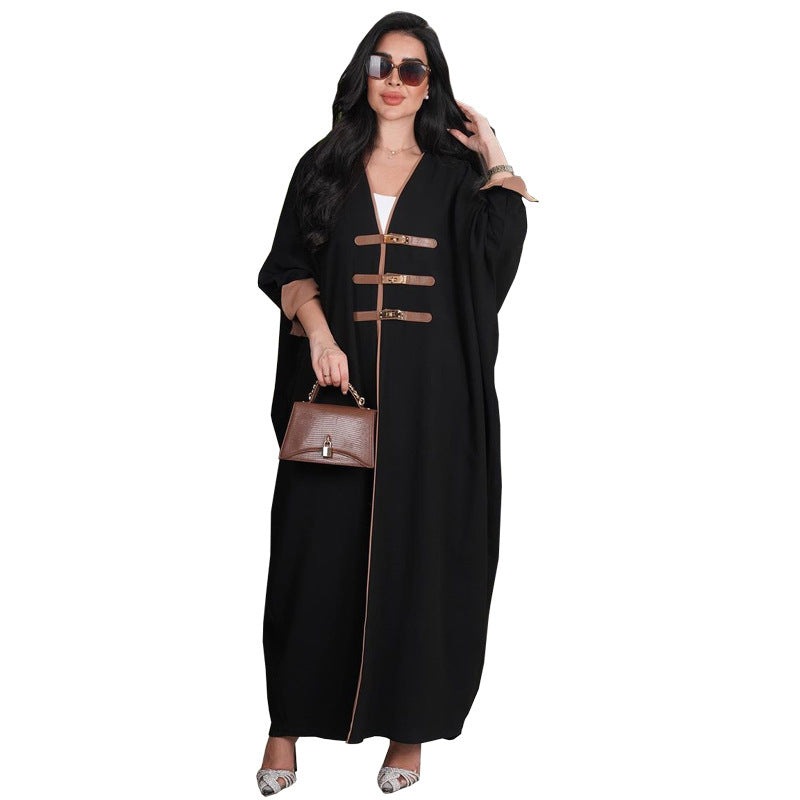 Cardigan Long Femme à Blocs de Couleurs – Élégance et Style Moderne