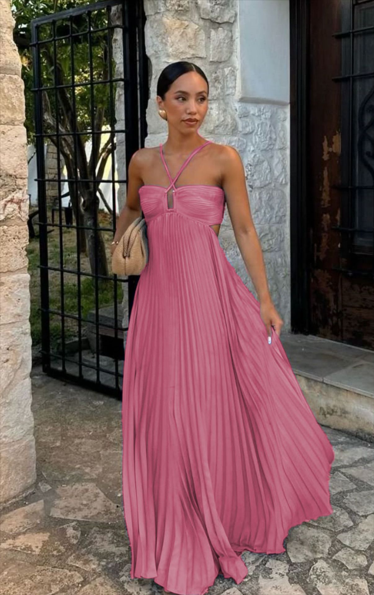 Robe Longue Plissée – Charme & Légèreté d’Été