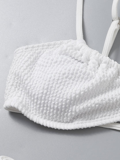 Bikini deux pièces texturé élégant pour femme