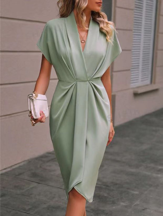 Robe d'été à manches chauve-souris – Mode V