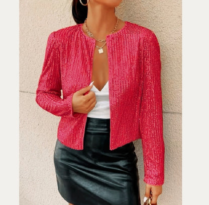 Veste à paillettes élégante et tendance pour femme