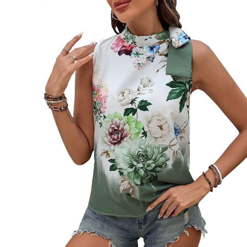 Top Dos Nu Imprimé à Lacets – Style Estiva