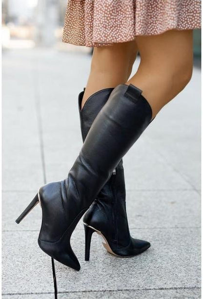 Féminité assurée à chaque pas – Bottes élégantes à talons hauts
