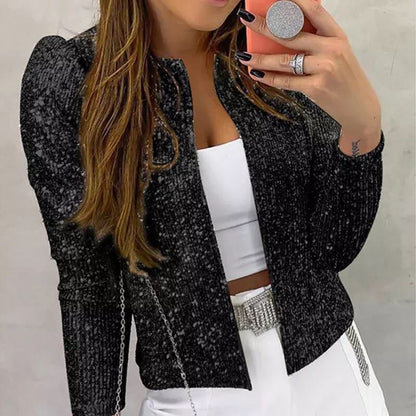 Veste à paillettes élégante et tendance pour femme