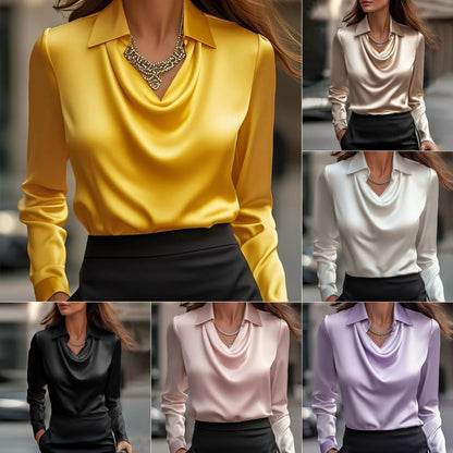 Blouse féminine élégante en satin