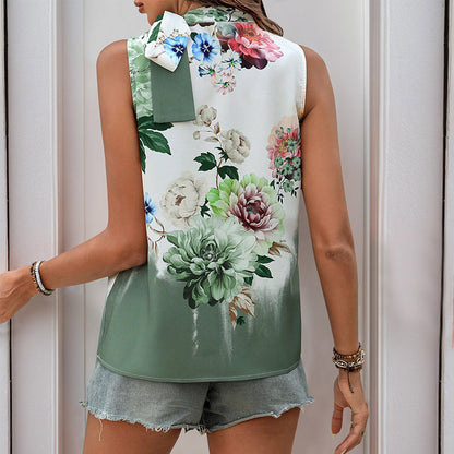 Top Dos Nu Imprimé à Lacets – Style Estiva