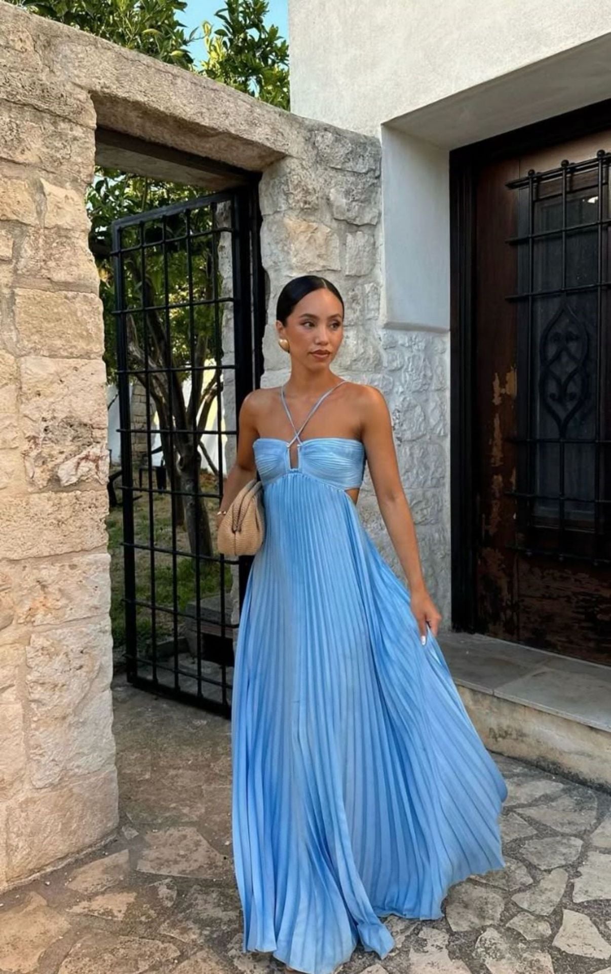 Robe Longue Plissée – Charme & Légèreté d’Été