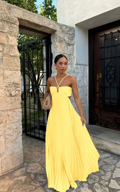 Robe Longue Plissée – Charme & Légèreté d’Été