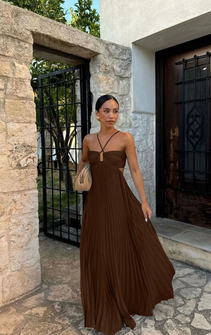 Robe Longue Plissée – Charme & Légèreté d’Été