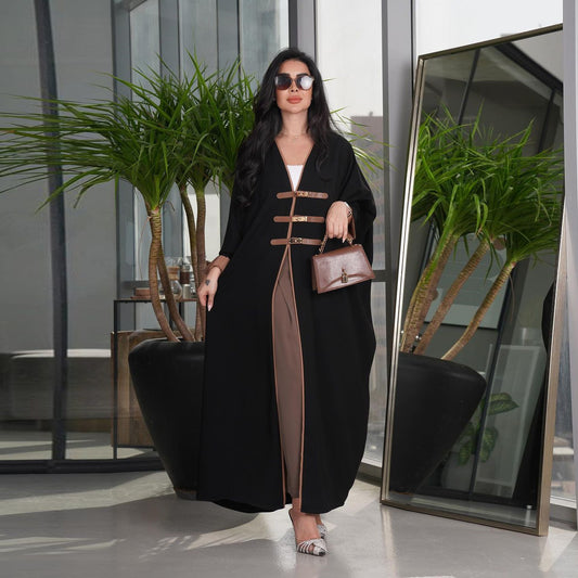 Cardigan Long Femme à Blocs de Couleurs – Élégance et Style Moderne