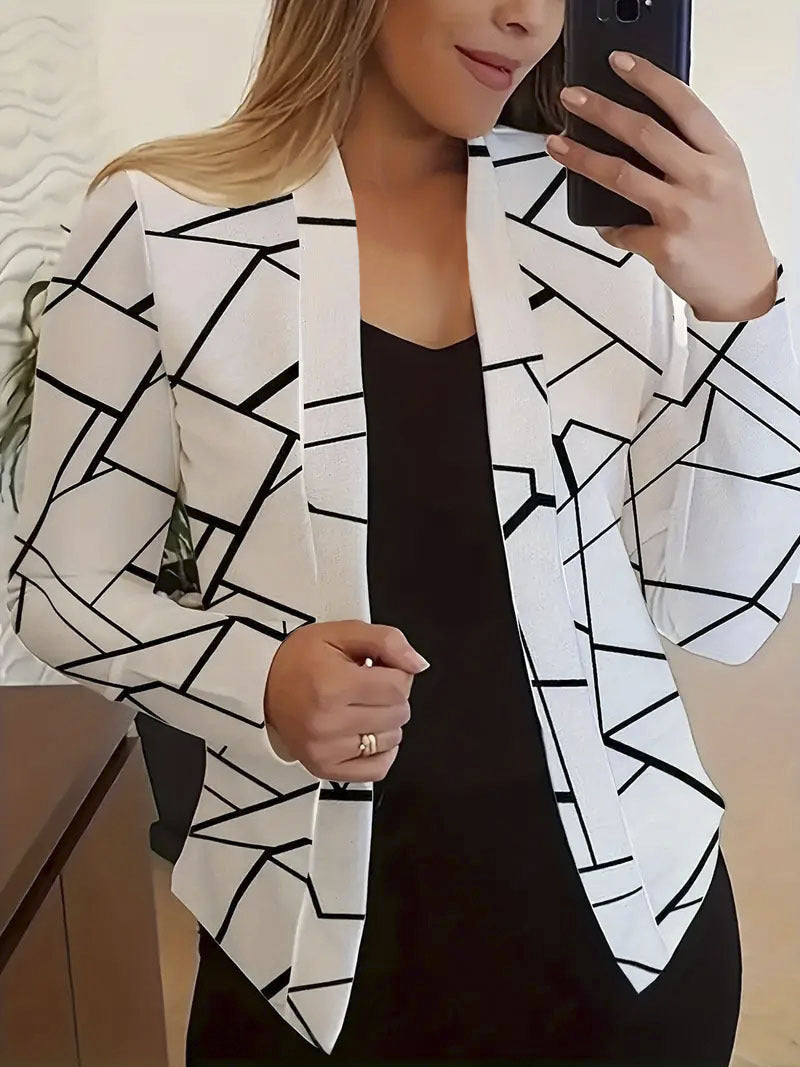 Blazer moderne au design graphique