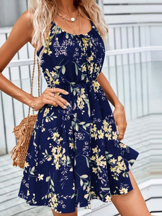 Robe d’été fluide à imprimé fleuri